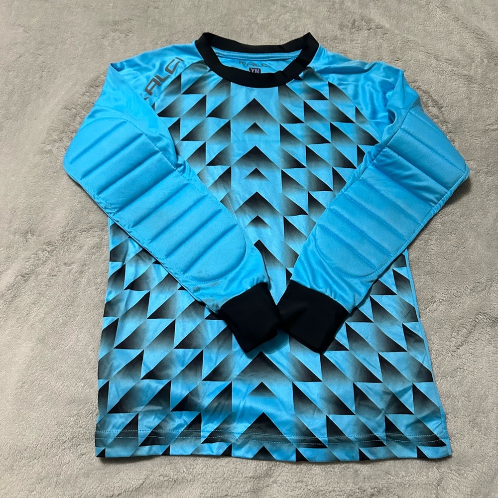 Blue Geometric goal keeper long sleeve jersey - Picture 10 of 16